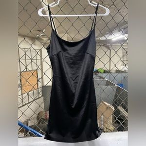 Women's black mini dress